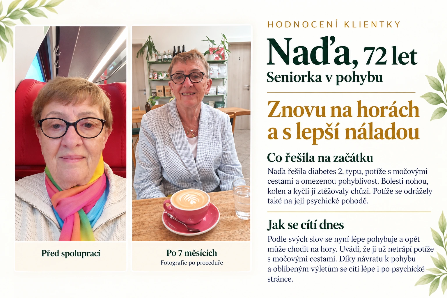 Naďa, 72 let – hodnocení klientky BIOKADO