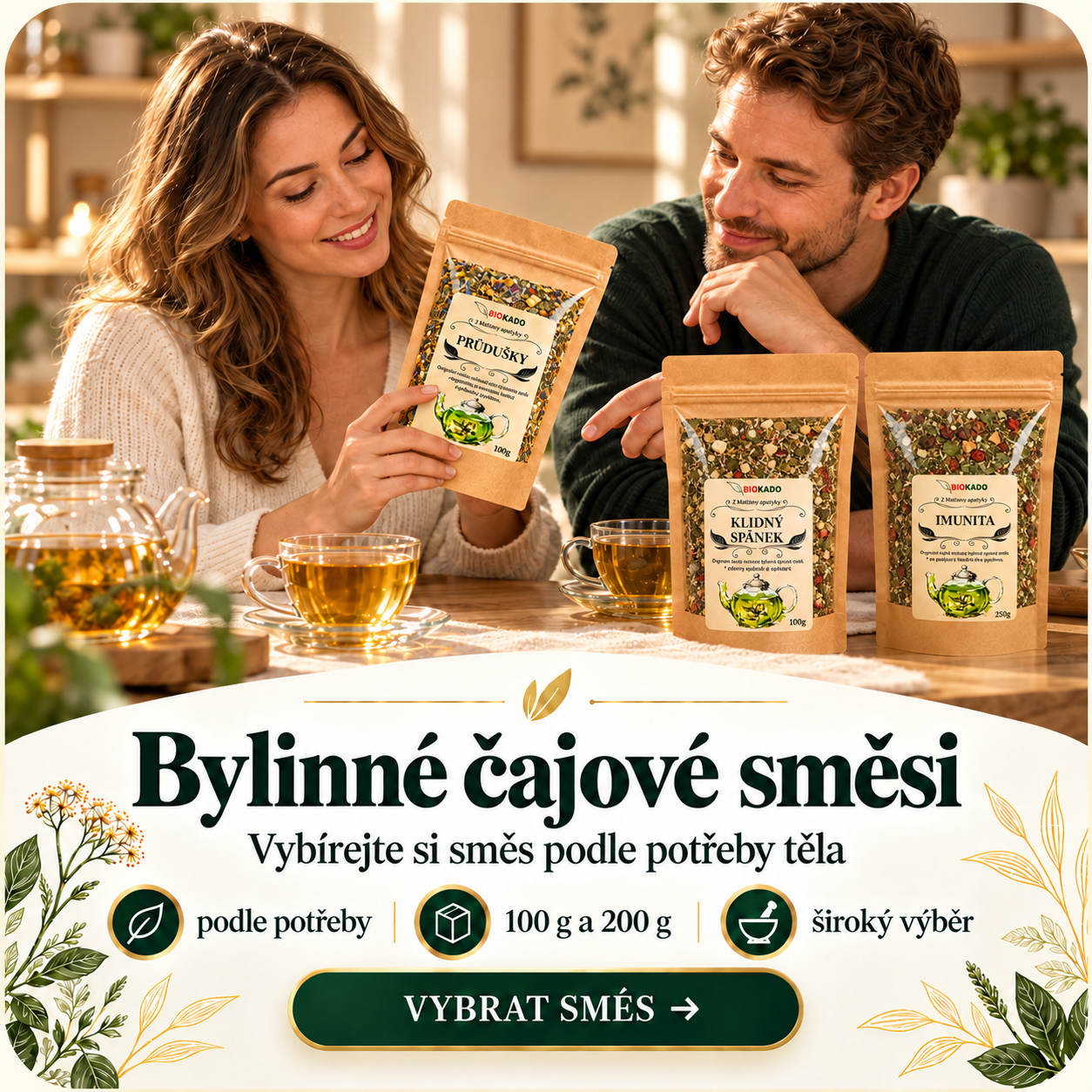 Bylinné čajové směsi BIOKADO