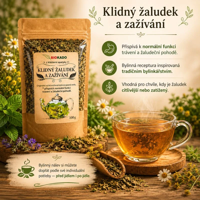 Bylinná směs z klášterní apatyky "Klidný žaludek a zažívání"
