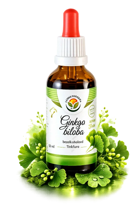 Tinktura - Ginkgo biloba (paměť, koncentrace) 50ml
