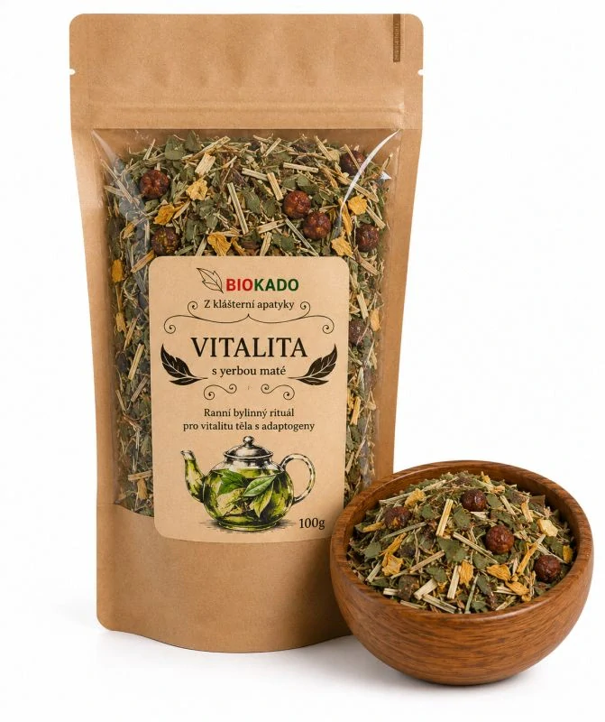 Bylinný čaj z klášterní apatyky "VITALITA s yerbou maté" 100g