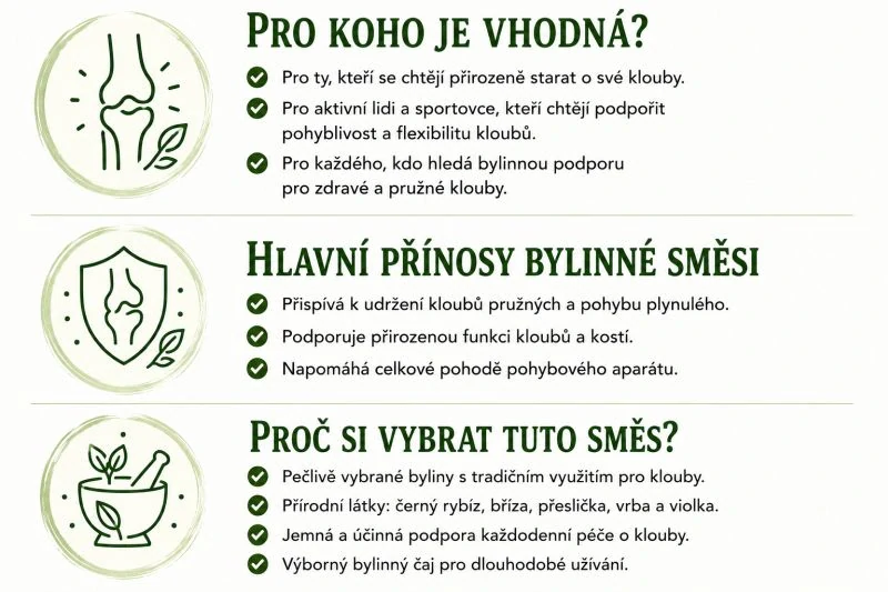 Bylinná čajová směs z klášterní apatyky "Pohyb kloubů" 