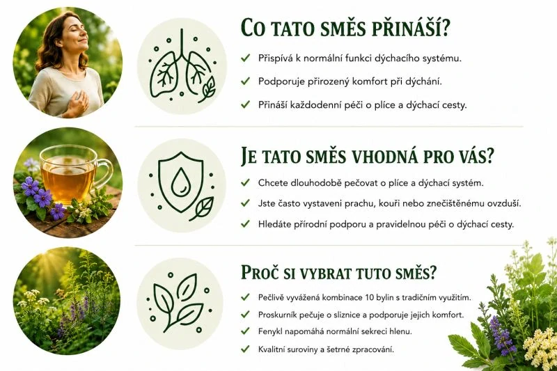 Bylinná směs z klášterní apatyky "Plíce"