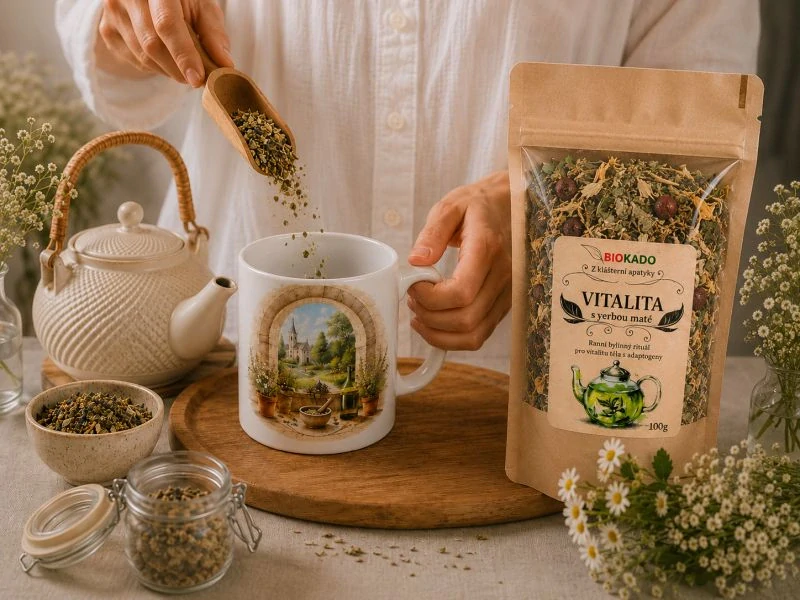 Bylinný čaj z klášterní apatyky "VITALITA s yerbou maté" 100g